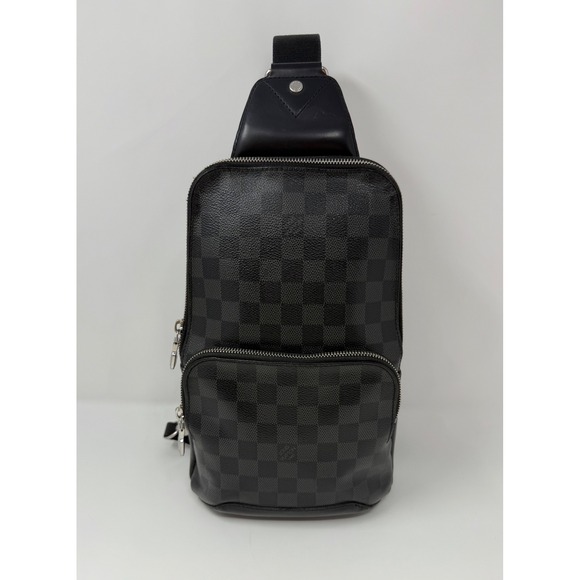 Louis Vuitton Other - Louis Vuitton Avenue Sling Bag Damier Black Leather